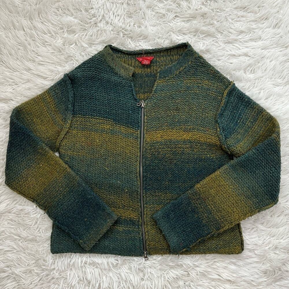 Sundance Women’s Wool Zip Up V-Neck Jacket Size Small